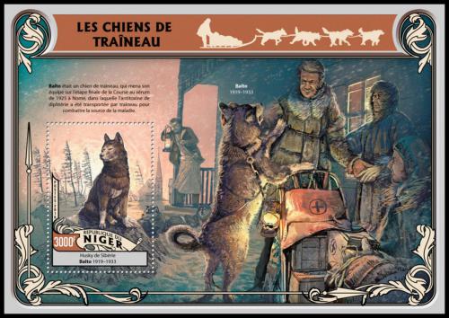 Poštová známka Niger 2016 Tažní psi Mi# Block 557 Kat 12€