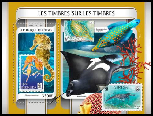 Poštová známka Niger 2017 Fauna na známkách Mi# Block 685 Kat 13€ 