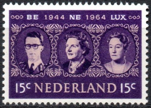Potovn znmka Nizozem 1964 Krl a krlovna Mi# 829