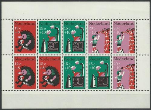 Poštová známka Holandsko 1967 Dìtské písnièky Mi# Block 6