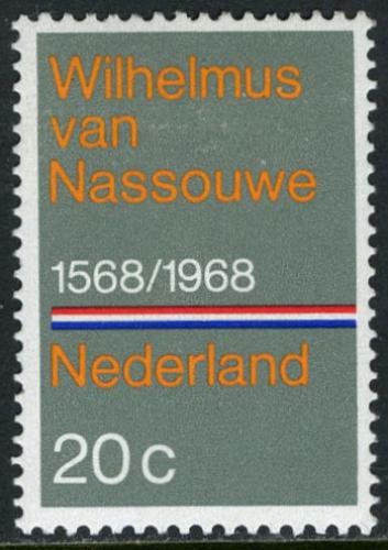 Poštová známka Holandsko 1968 Státní hymna, 400. výroèie Mi# 901