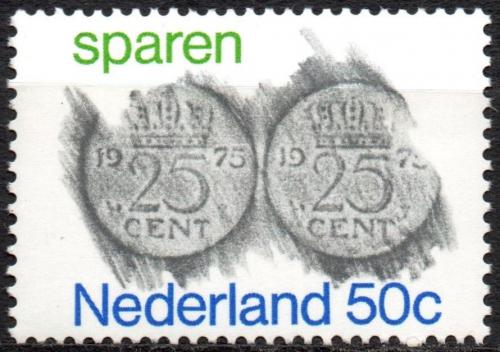 Poštová známka Holandsko 1975 Mince Mi# 1058
