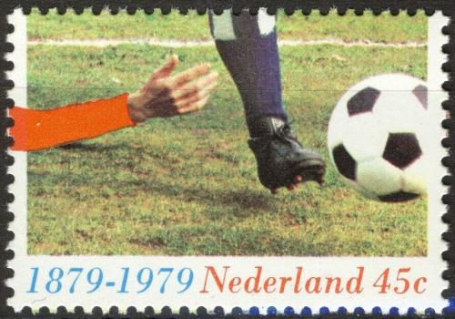 Potovn znmka Nizozem 1979 Fotbal v Holandsku, 100. vro Mi# 1143 - zvi obrzok