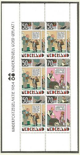 Poštová známka Holandsko 1984 Dìti a komiks Mi# Block 27