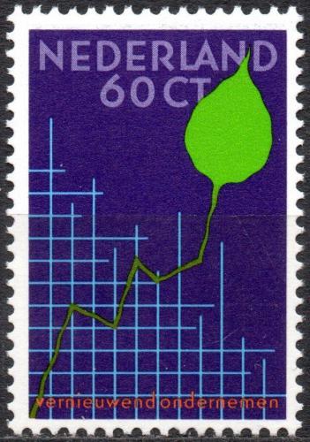 Poštová známka Holandsko 1984 Statistická køivka Mi# 1258