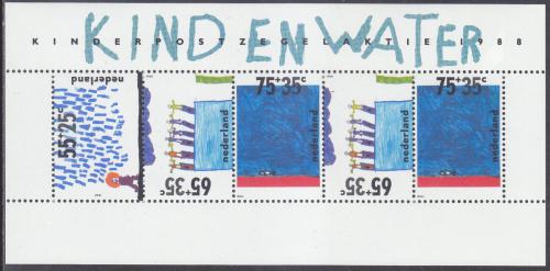 Poštová známka Holandsko 1988 Dìti a voda Mi# Block 32