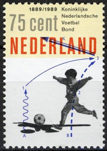 Potov znmka Holandsko 1989 Futbal Mi# 1369 - zvi obrzok