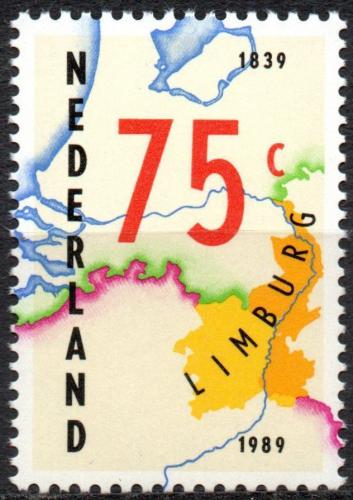 Potov znmka Holandsko 1989 Mapa provincie Limburg Mi# 1370
