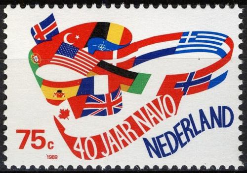 Potov znmka Holandsko 1989 NATO, 40. vroie Mi# 1360