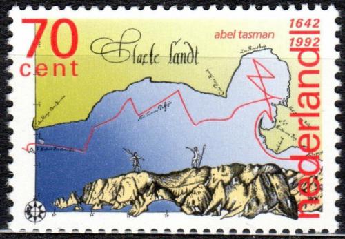 Poštová známka Holandsko 1992 Objevení Nového Zélandu, 350. výroèie Mi# 1435