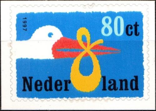 Poštová známka Holandsko 1997 Bocian pøináší dítì Mi# 1631 I