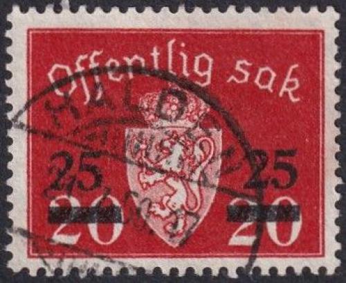 Potov znmka Nrsko 1949 ttny znak, edn pretla Mi# 60
