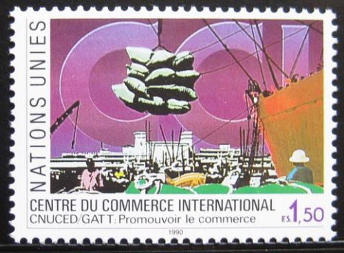 Poštová známka OSN Ženeva 1990 Mezinárodní obchodní centrum Mi# 182