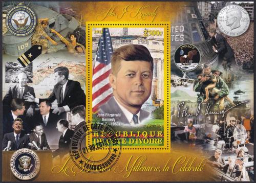 Potov znmka Pobreie Slonoviny 2013 John F. Kennedy Mi# N/N 