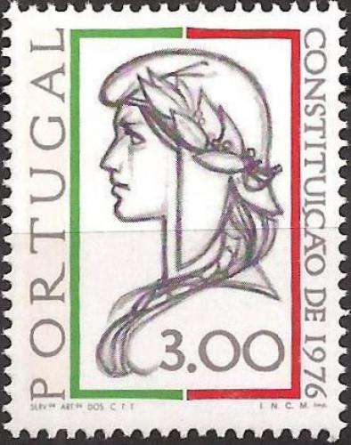 Poštová známka Portugalsko 1976 Nová ústava Mi# 1339