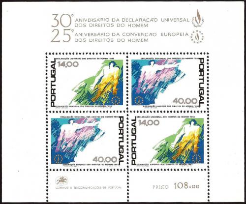 Poštová známka Portugalsko 1978 Lidská práva Mi# Block 24