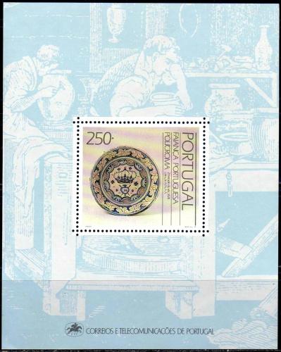 Poštová známka Portugalsko 1990 Fajánsy Mi# Block 69 Kat 8€