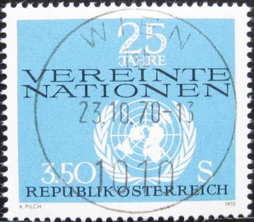 Potov znmka Raksko 1970 OSN, 25. vroie 1A Mi# 1347 