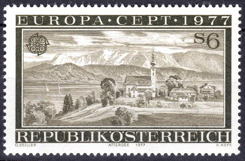 Poštová známka Rakúsko 1977 Európa CEPT, krajina Mi# 1553