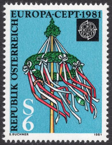 Poštová známka Rakúsko 1981 Európa CEPT, folklór Mi# 1671