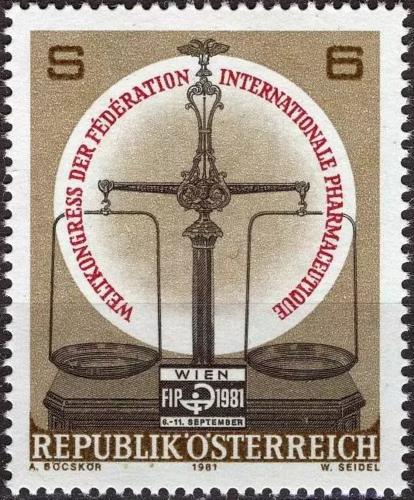 Potov znmka Raksko 1981 Kongres farmaceutick federace Mi# 1679 