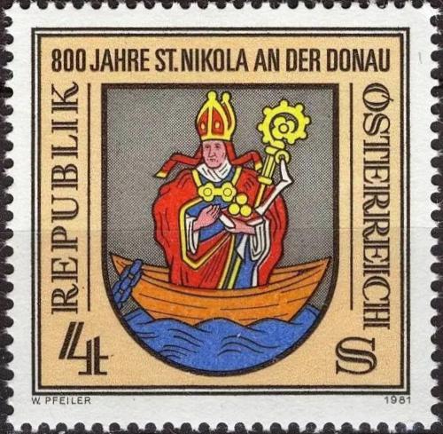 Potov znmka Raksko 1981 St. Nikola an der Donau, 800. vroie Mi# 1693