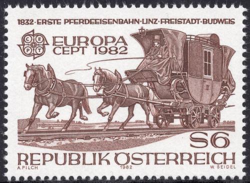 Potovn znmka Rakousko 1982 Evropa CEPT, historick udlosti Mi# 1713