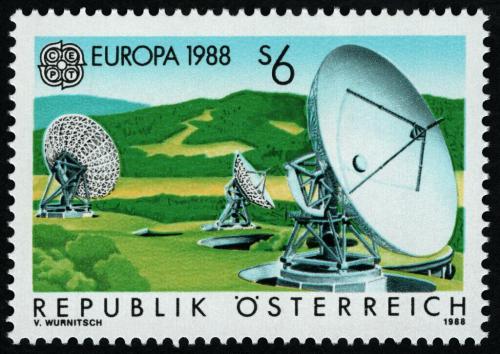 Poštová známka Rakúsko 1988 Európa CEPT, doprava a komunikace Mi# 1922