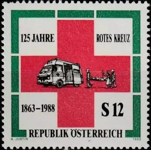 Potovn znmka Rakousko 1988 Mezinrodn erven k Mi# 1920