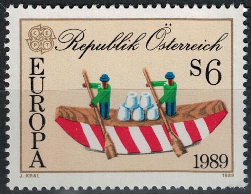 Poštová známka Rakúsko 1989 Európa CEPT, dìtské hry Mi# 1956