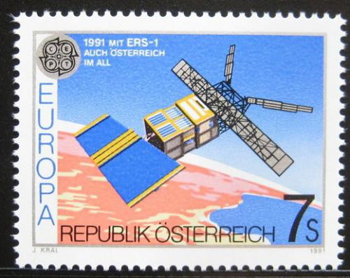 Poštová známka Rakúsko 1991 Európa CEPT, prieskum vesmíru Mi# 2026