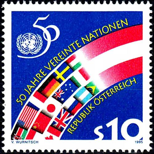 Potovn znmka Rakousko 1995 Vro OSN Mi# 2162