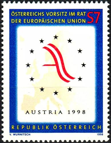 Potov znmka Raksko 1998 Prezidenstv EU Mi# 2261