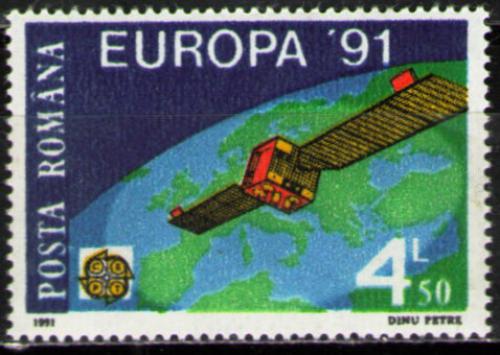 Poštová známka Rumunsko 1991 Európa CEPT, prieskum vesmíru Mi# 4653 Kat 4€