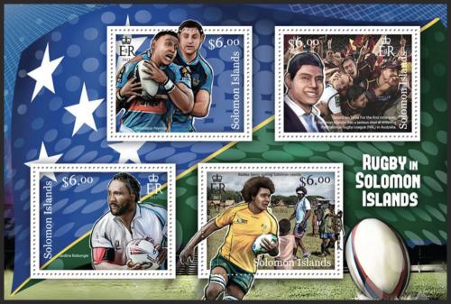 Poštová známka Šalamúnove ostrovy 2013 Rugby Mi# 1626-29