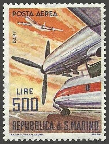 Poštová známka San Marino 1965 Turbína Rolls-Royce Mi# 829 Kat 5€