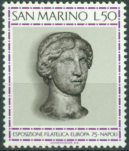 Poštová známka San Marino 1975 Mramorová hlava Afrodité Mi# 1096