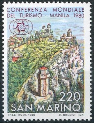 Poštová známka San Marino 1980 Hrad Monte Titano Mi# 1220