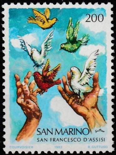 Poštová známka San Marino 1982 František z Assisi Mi# 1263