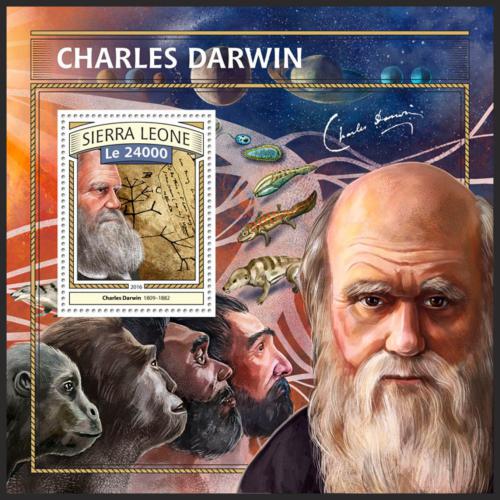 Potov znmka Sierra Leone 2016 Charles Darwin Mi# Block 1111 Kat 11