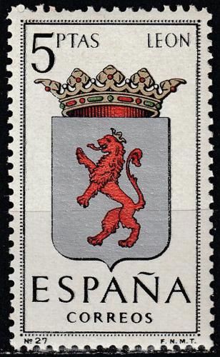 Poštová známka Španielsko 1964 Znak provincie León Mi# 1443