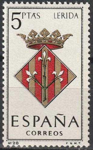 Poštová známka Španielsko 1964 Znak provincie Lérida Mi# 1470