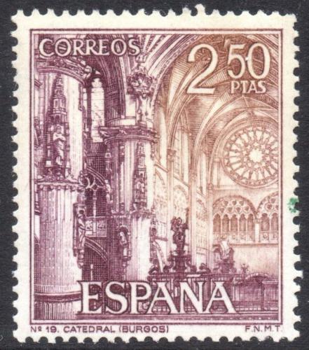 Potov znmka panielsko 1965 Katedrla v Burgos Mi# 1584 - zvi obrzok