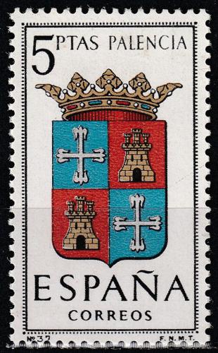 Potov znmka panielsko 1965 Znak Palencia Mi# 1526