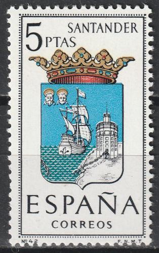 Potov znmka panielsko 1965 Znak Santander Mi# 1555