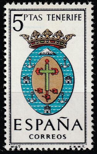 Potov znmka panielsko 1965 Znak Tenerife Mi# 1577