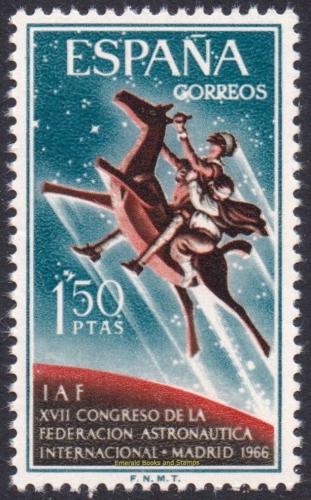 Poštová známka Španielsko 1966 Kongres astronautiky Mi# 1644