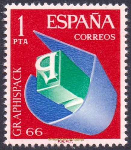 Poštová známka Španielsko 1966 Mezinárodní výstava grafiky Mi# 1597