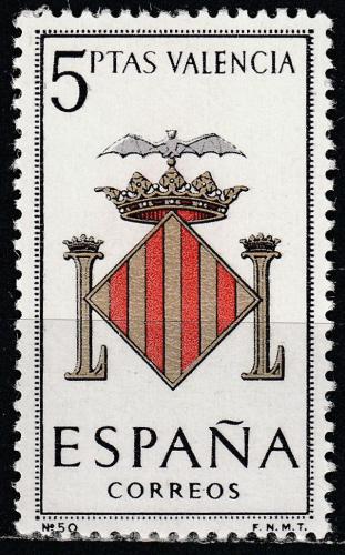 Poštová známka Španielsko 1966 Znak Valencia Mi# 1592