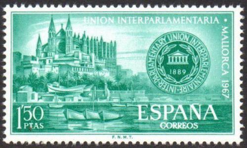 Potov znmka panielsko 1967 Katedrla Palma de Mallorca Mi# 1675